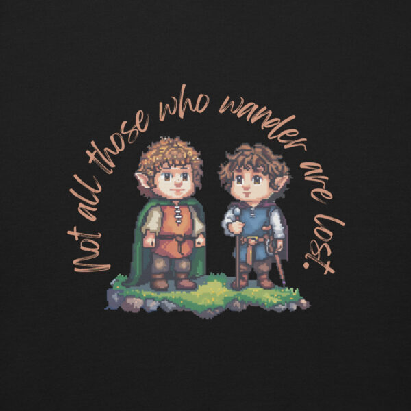 LOTR Not All Those Who Wander are Lost Hobbit - Unisex Premium Sweatshirt - Image 2