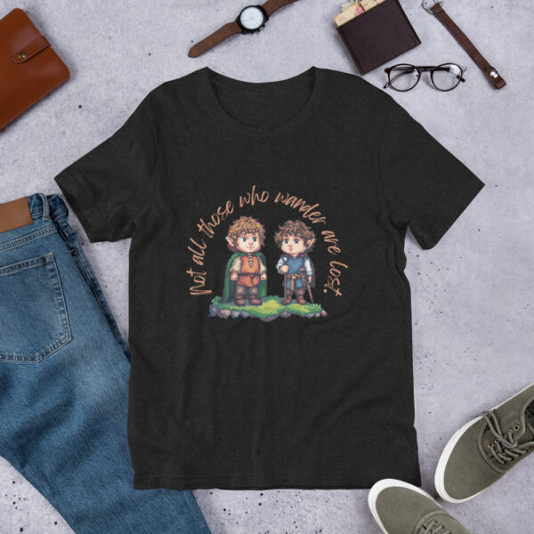 LOTR Not All Those Who Wander are Lost Hobbit - Premium Unisex T-Shirt