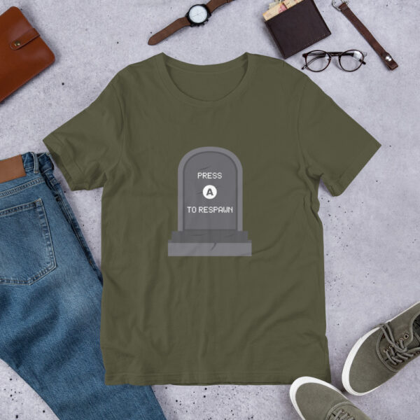 Press A to Respawn - Unisex T-Shirt